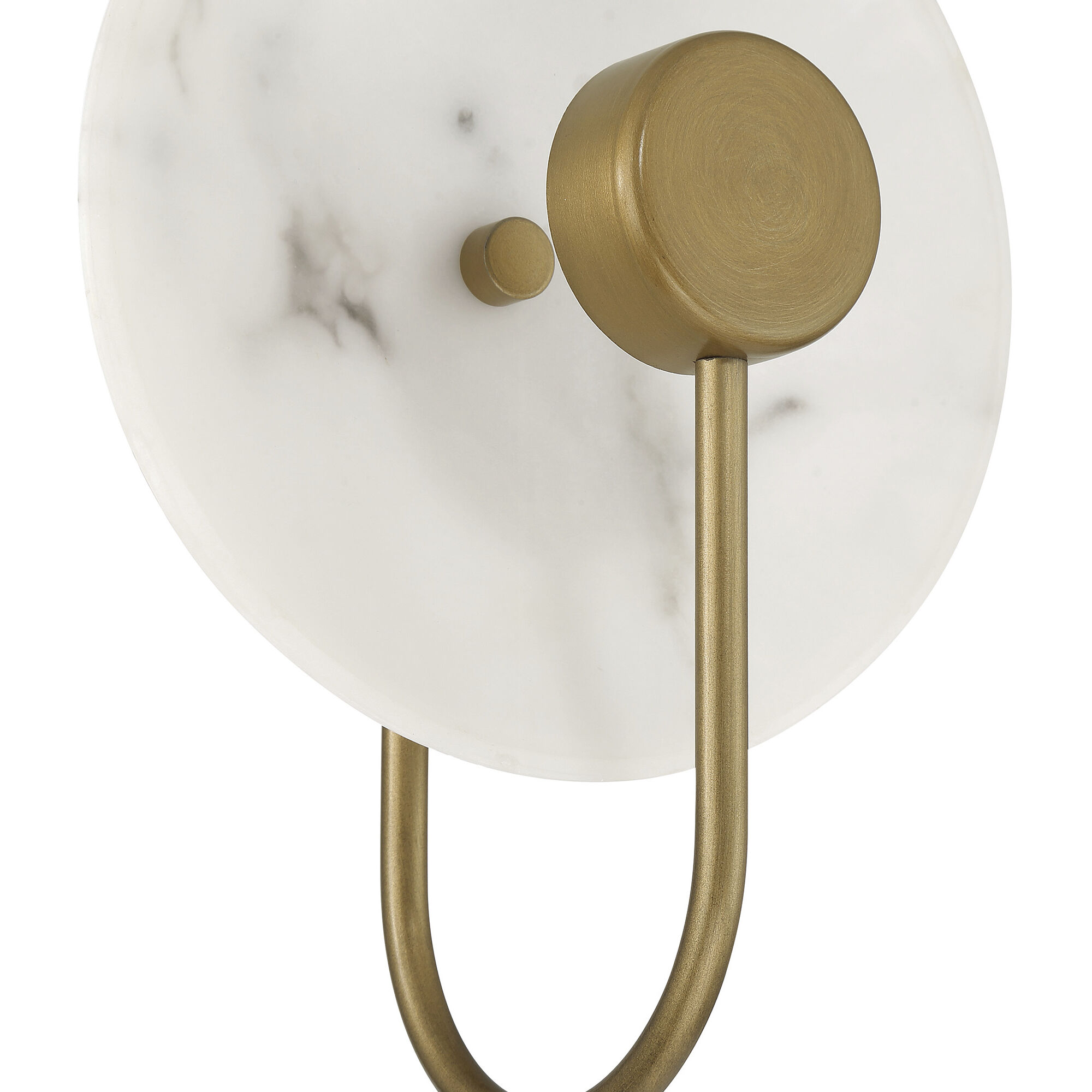 Amara Crest 1 Light 8 inch Luxe Gold and Cast Alabaster Sconce Wall Light, Medium