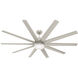 Overton 72 inch Matte Nickel Outdoor Ceiling Fan