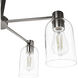 Lochemeade 5 Light 26 inch Brushed Nickel Chandelier Ceiling Light, Medium