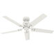 Windbound 52 inch Matte White Outdoor Ceiling Fan