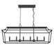Laurel Ridge 6 Light 42 inch Natural Iron Linear Chandelier Ceiling Light