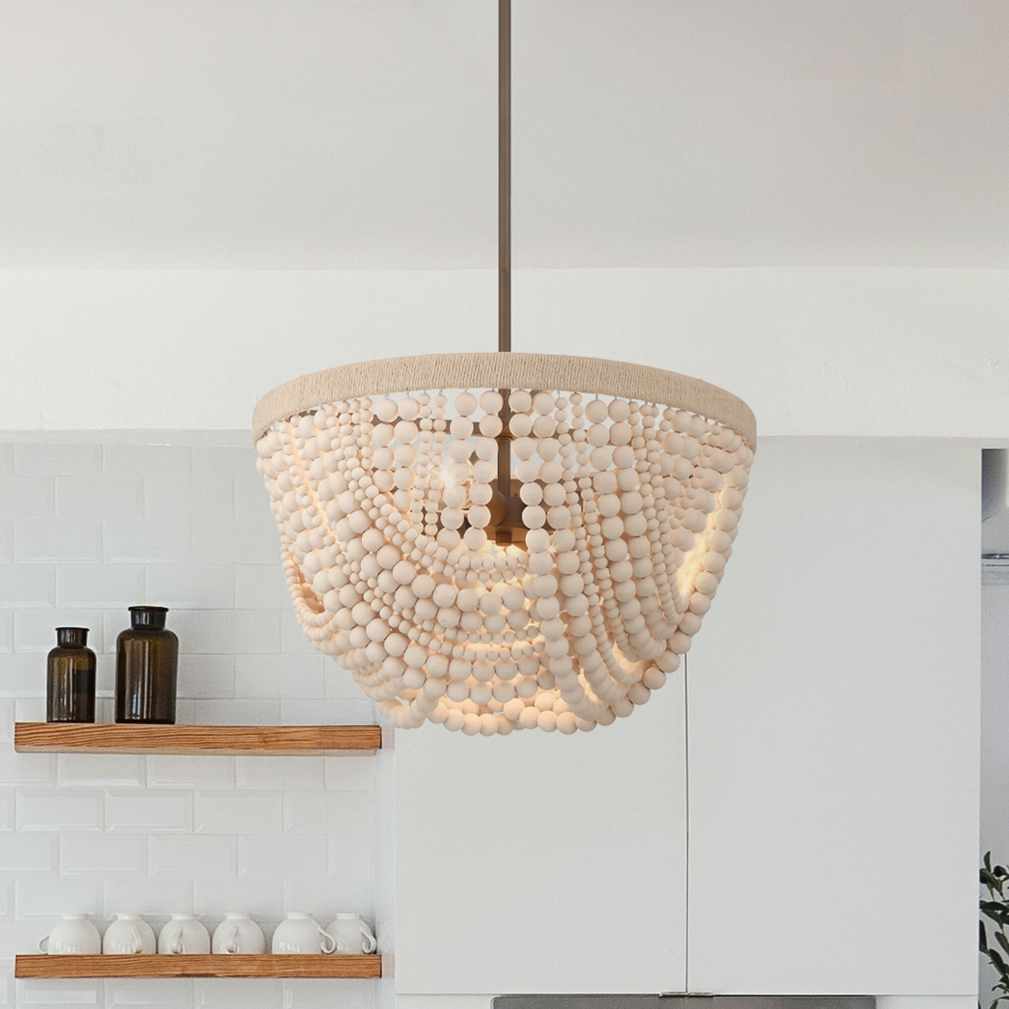 Autumndale 4 Light 19.25 inch Matte Bronze Pendant Ceiling Light, Large