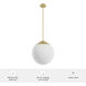 Hepburn 3 Light 16 inch Modern Brass Pendant Ceiling Light