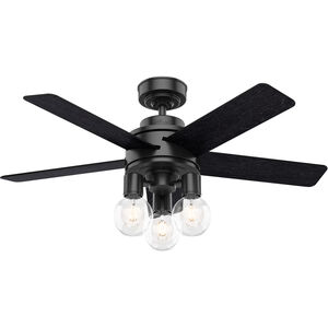 Hardwick 44 inch Matte Black with Distressed Black/Matte Black Blades Ceiling Fan