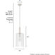 Gatz 1 Light 25 inch Brushed Nickel Pendant Ceiling Light