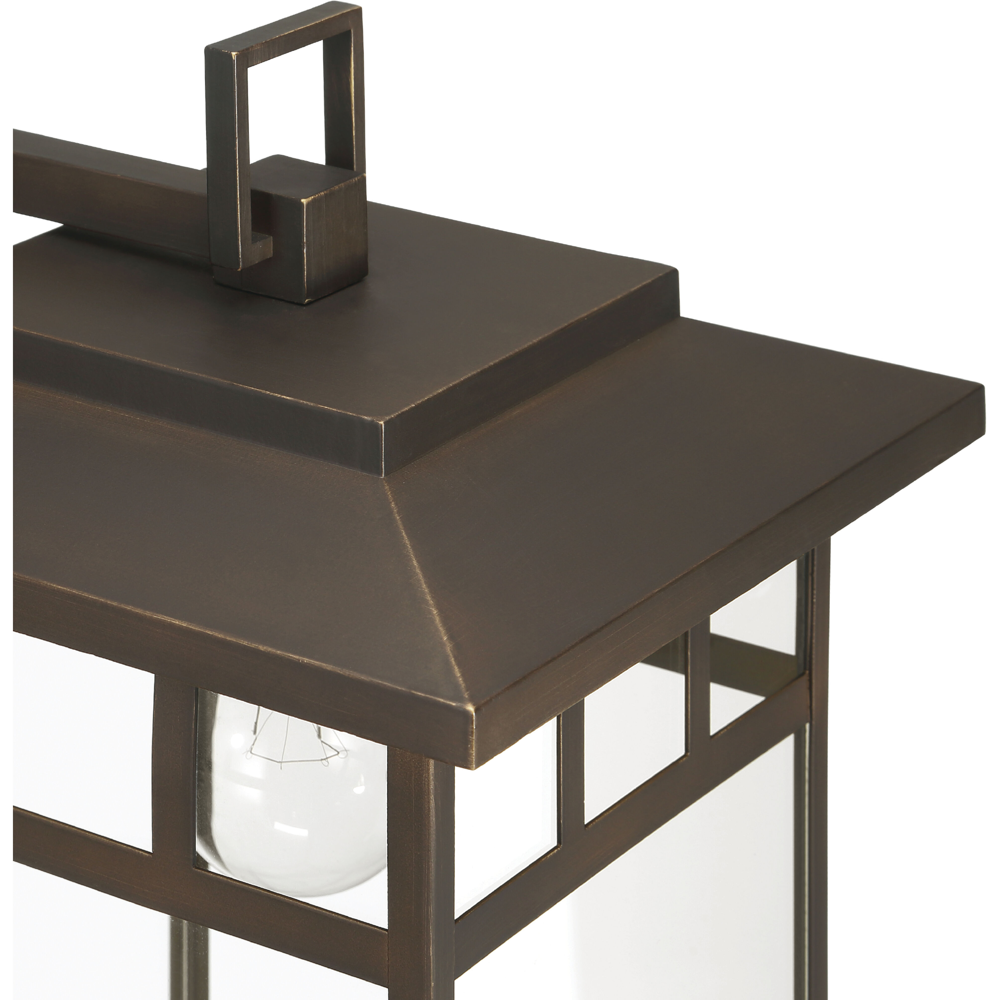 Yancy House 1 Light 17 inch Matte Bronze Outdoor Wall Light, Large