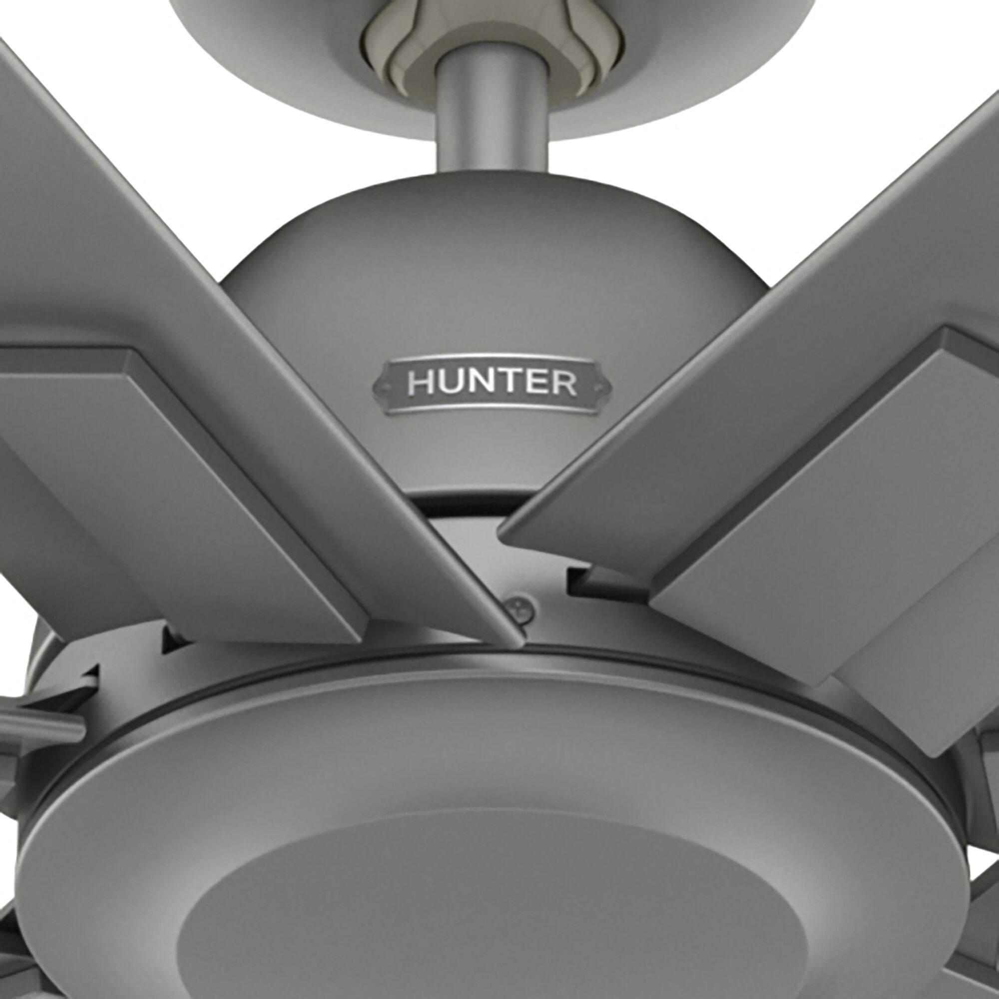 Downtown 60 inch Matte Silver Outdoor Ceiling Fan