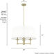 Briargrove Painted Modern Brass Chandelier Ceiling Light