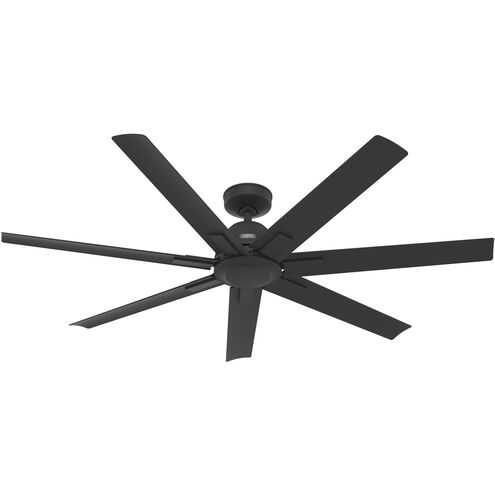 Downtown 60 inch Matte Black Outdoor Ceiling Fan
