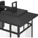 Yancy House 1 Light 14 inch Matte Black Outdoor Wall Light, Medium