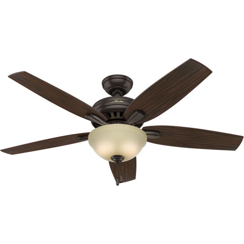 Newsome 52 inch Premier Bronze with Roasted Walnut/Yellow Walnut Blades Ceiling Fan