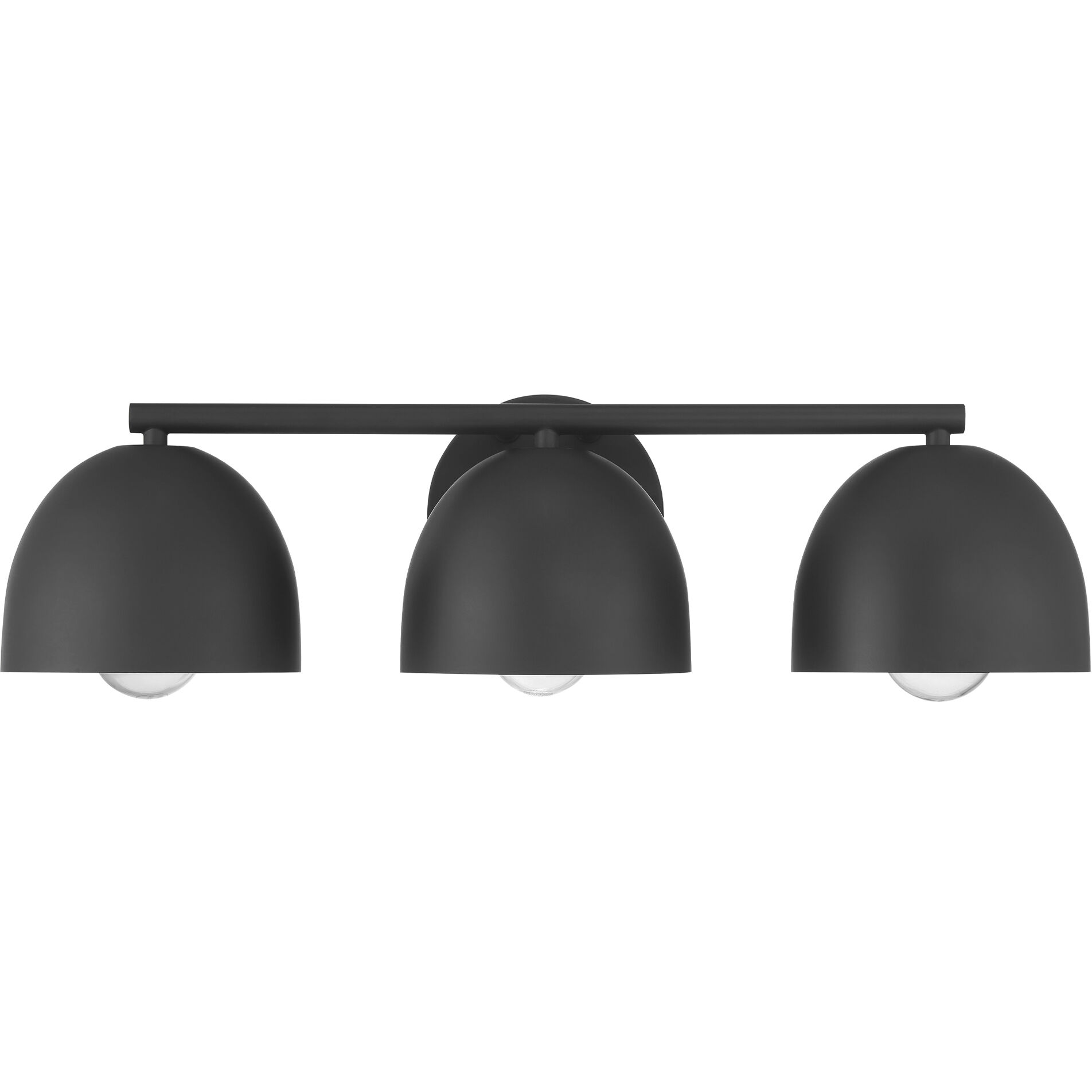 Erling 3 Light Matte Black Vanity Light Wall Light, Medium