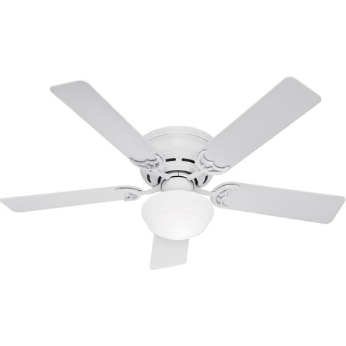 Low Profile 52 inch White Ceiling Fan, Low Profile