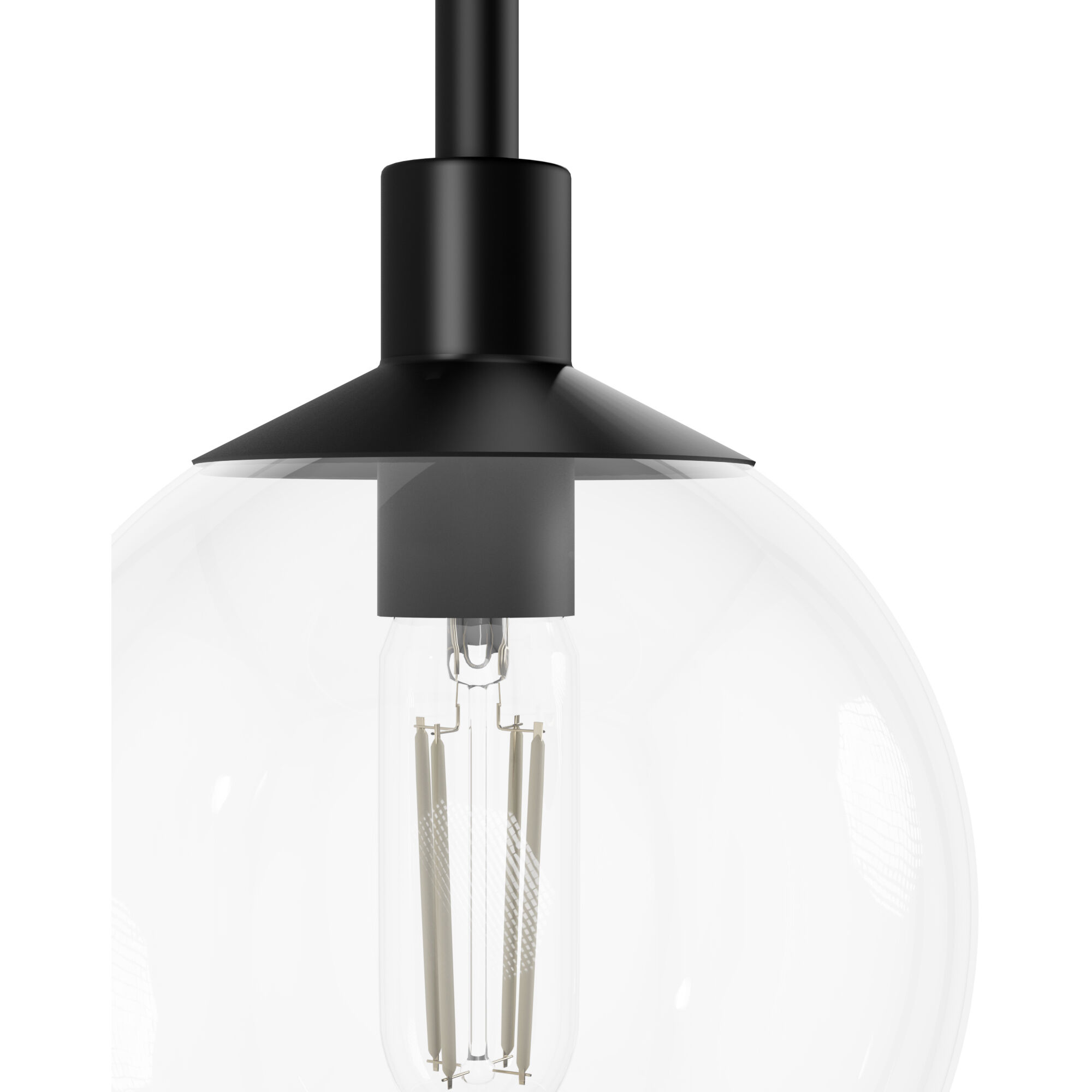 Xidane 1 Light 6 inch Matte Black Pendant Ceiling Light