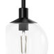 Xidane 1 Light 6 inch Matte Black Pendant Ceiling Light