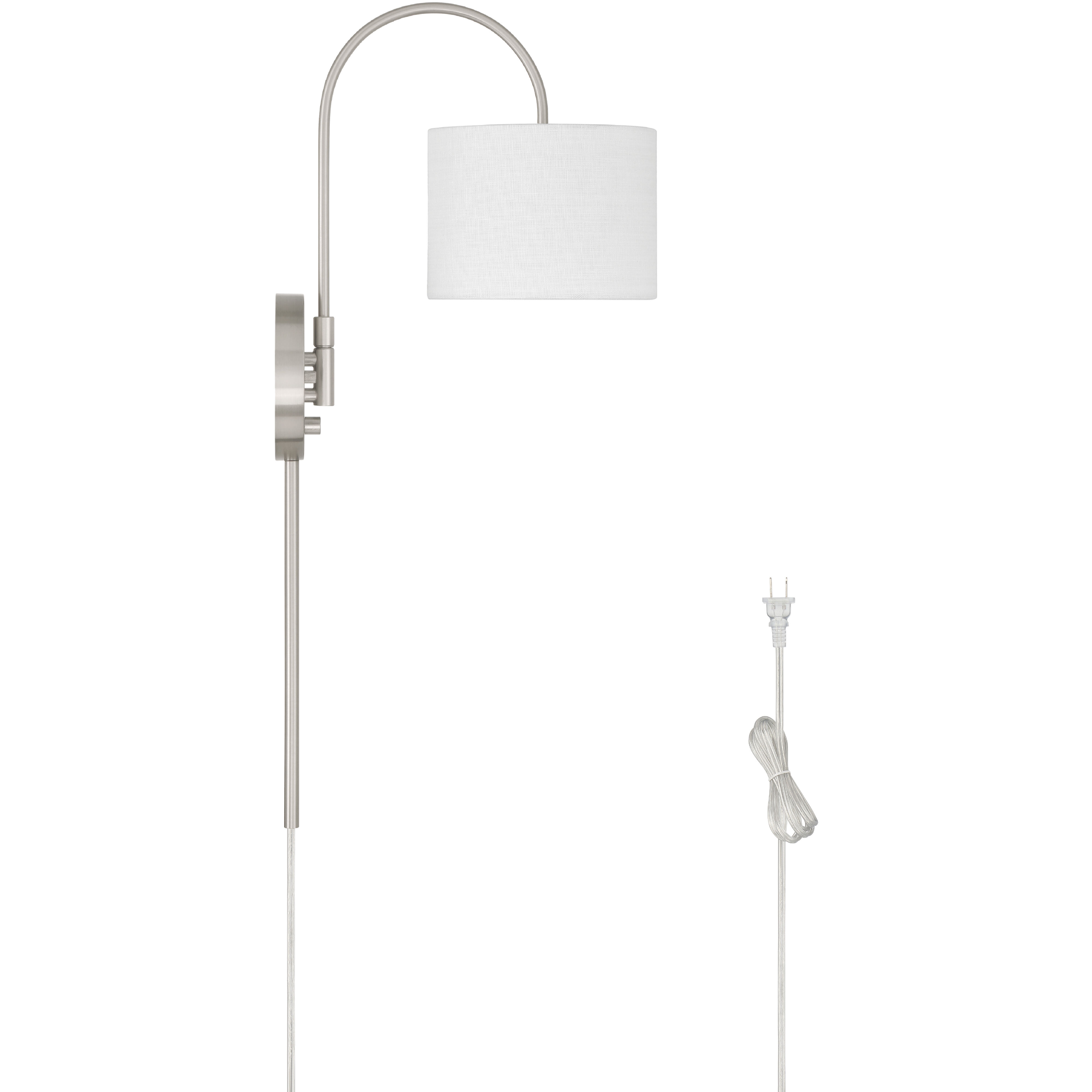 Horizon 1 Light 7.5 inch Brushed Nickel Pin Up Sconce Wall Light, Large