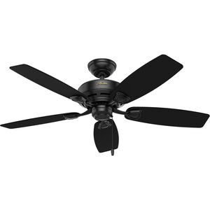 Sea Wind 48 inch Matte Black Outdoor Ceiling Fan