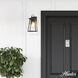 Ivory Dusk 1 Light 14 inch Matte Black Outdoor Wall Light, Medium