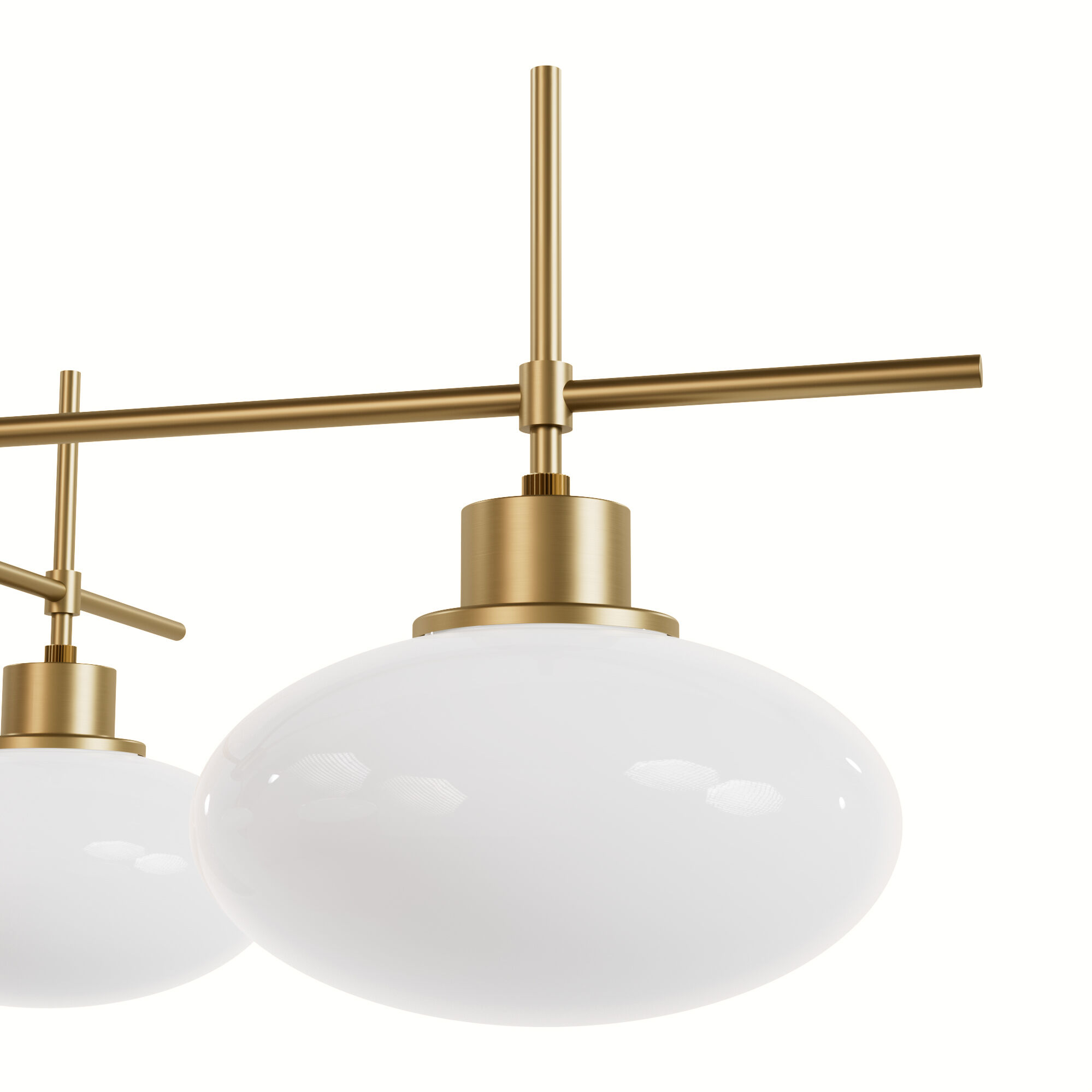 Getty 4 Light 34 inch Luxe Gold Chandelier Ceiling Light, Large