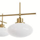 Getty 4 Light 34 inch Luxe Gold Chandelier Ceiling Light, Large