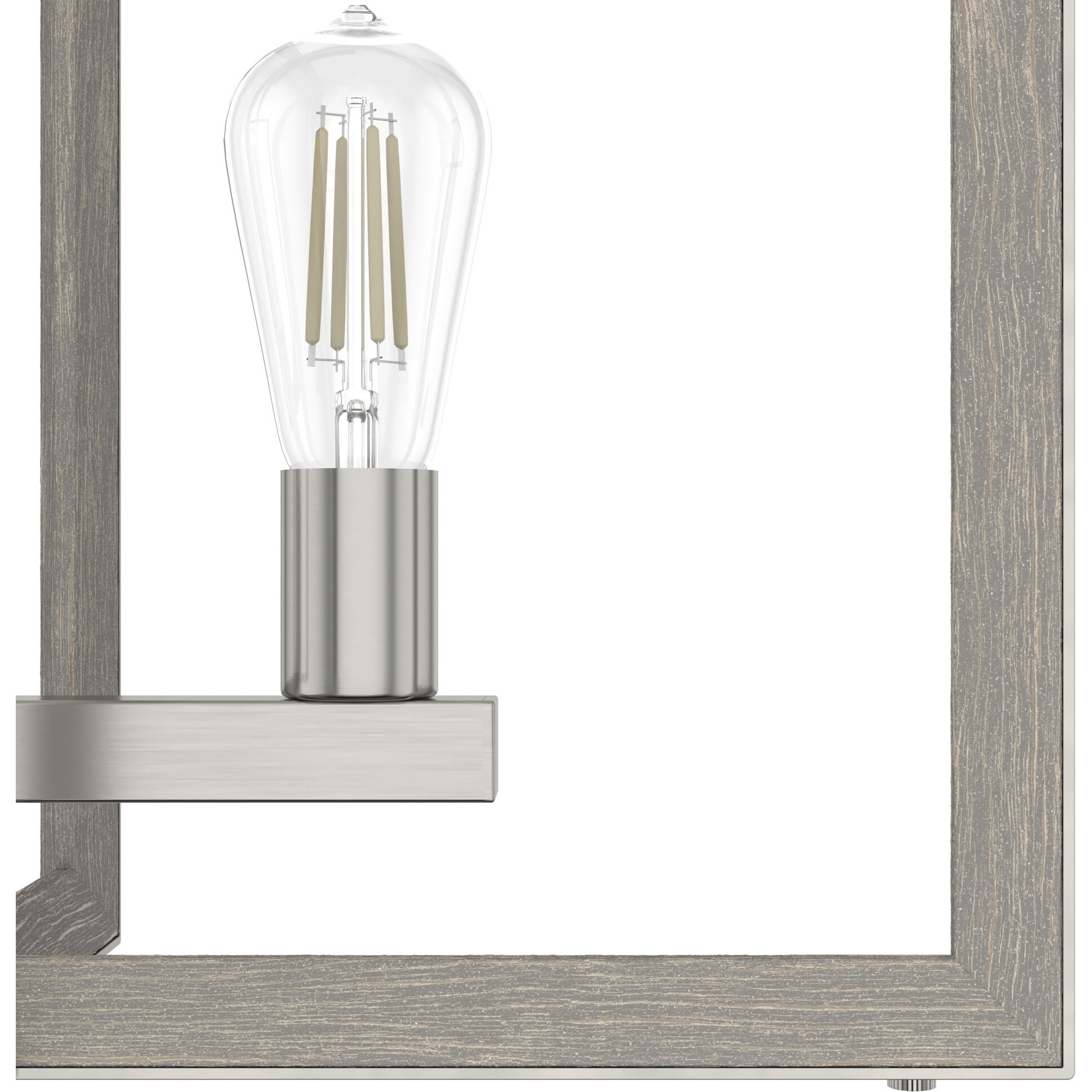 Woodburn 5 Light 48 inch Brushed Nickel Linear Chandelier Ceiling Light