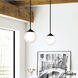 Hepburn 1 Light 8 inch Matte Black Mini Pendant Ceiling Light, Mini