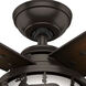 Cedar Ridge 52 inch Premier Bronze with Burnished Mahogany/Barnwood Blades Ceiling Fan