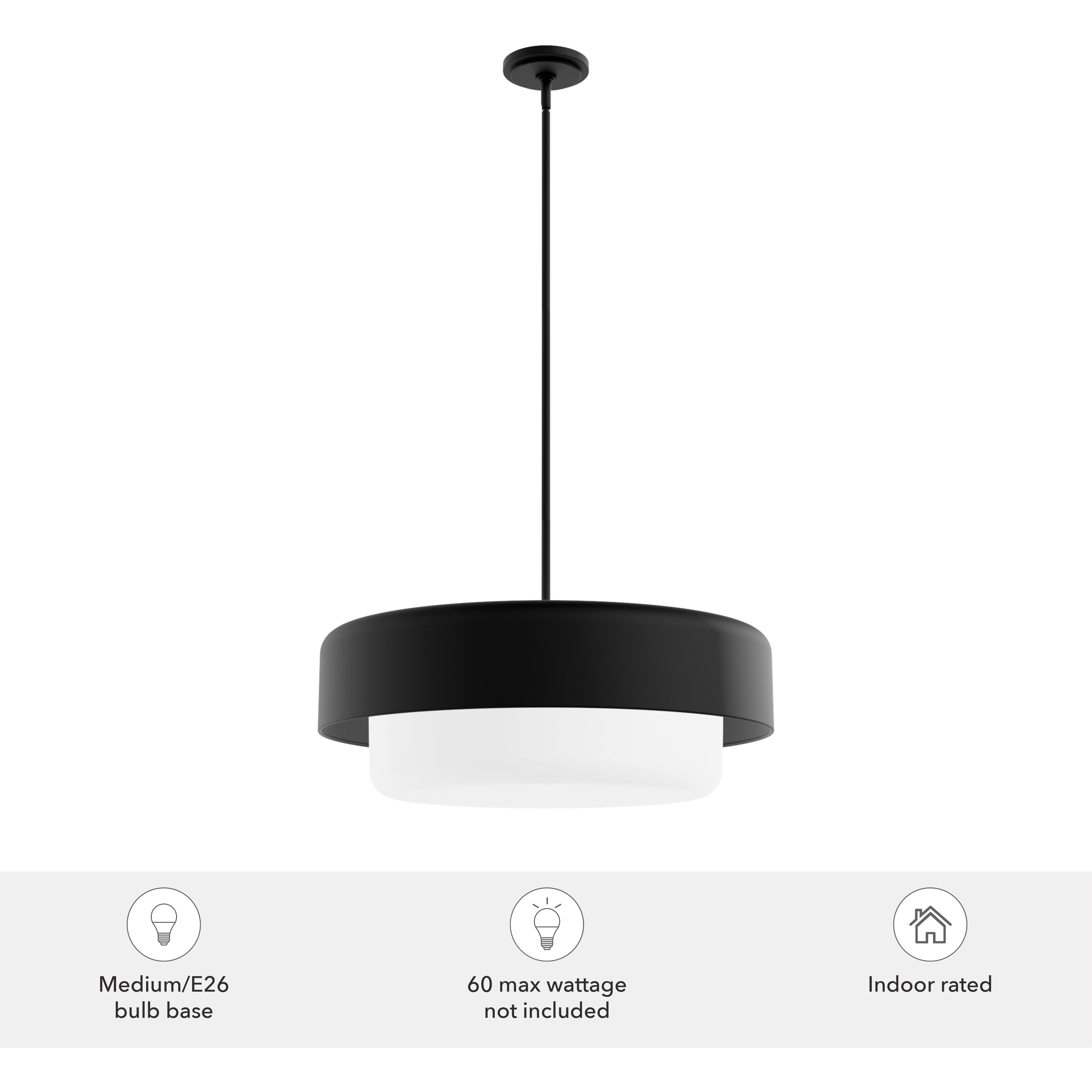 Station 4 Light 24 inch Natural Black Iron Pendant Ceiling Light, Large