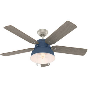 Mill Valley 52 inch Indigo Blue with Washed Walnut Blades Outdoor Ceiling Fan