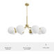 Hepburn 8 Light 40 inch Modern Brass Chandelier Ceiling Light, Extra Large