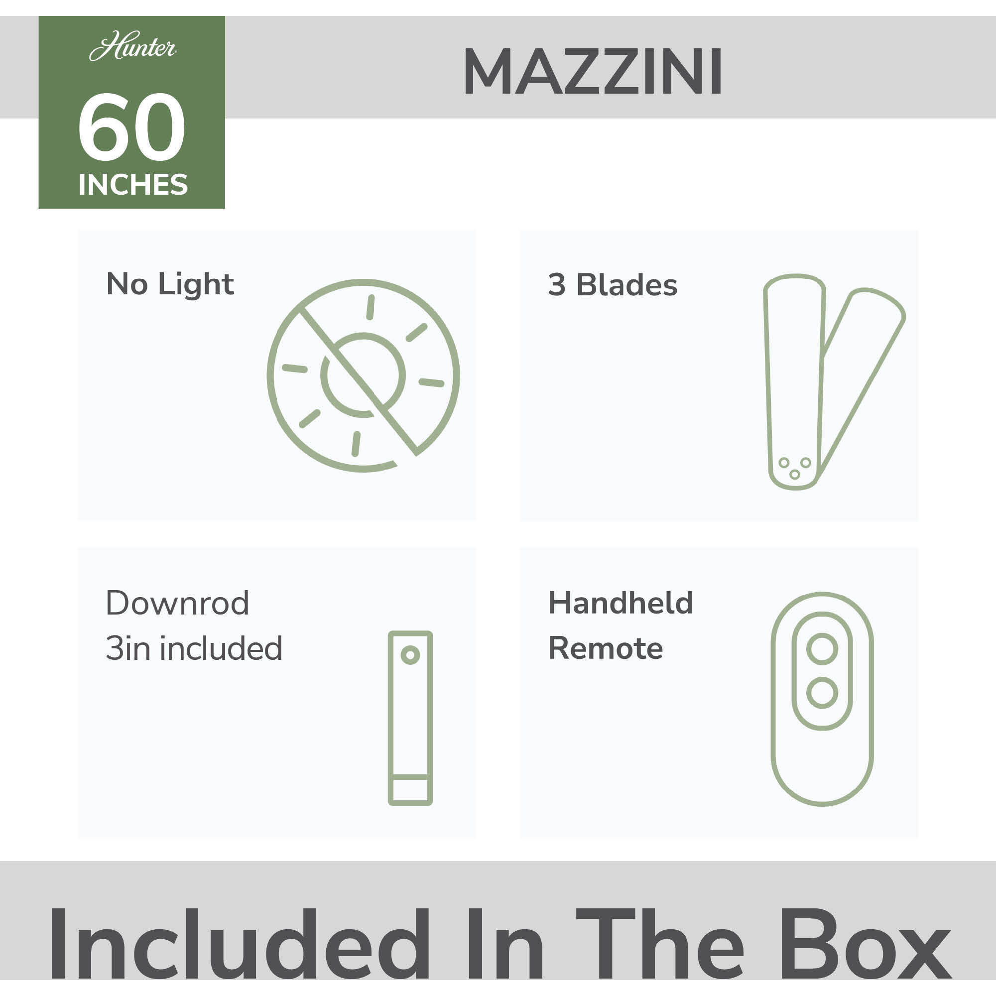 Mazzini 60 inch Matte Black Outdoor Ceiling Fan