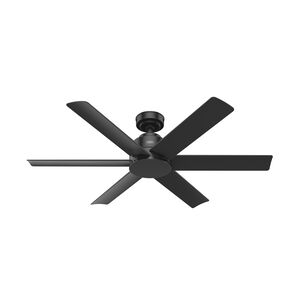 Kennicott 52 inch Matte Black Outdoor Ceiling Fan 