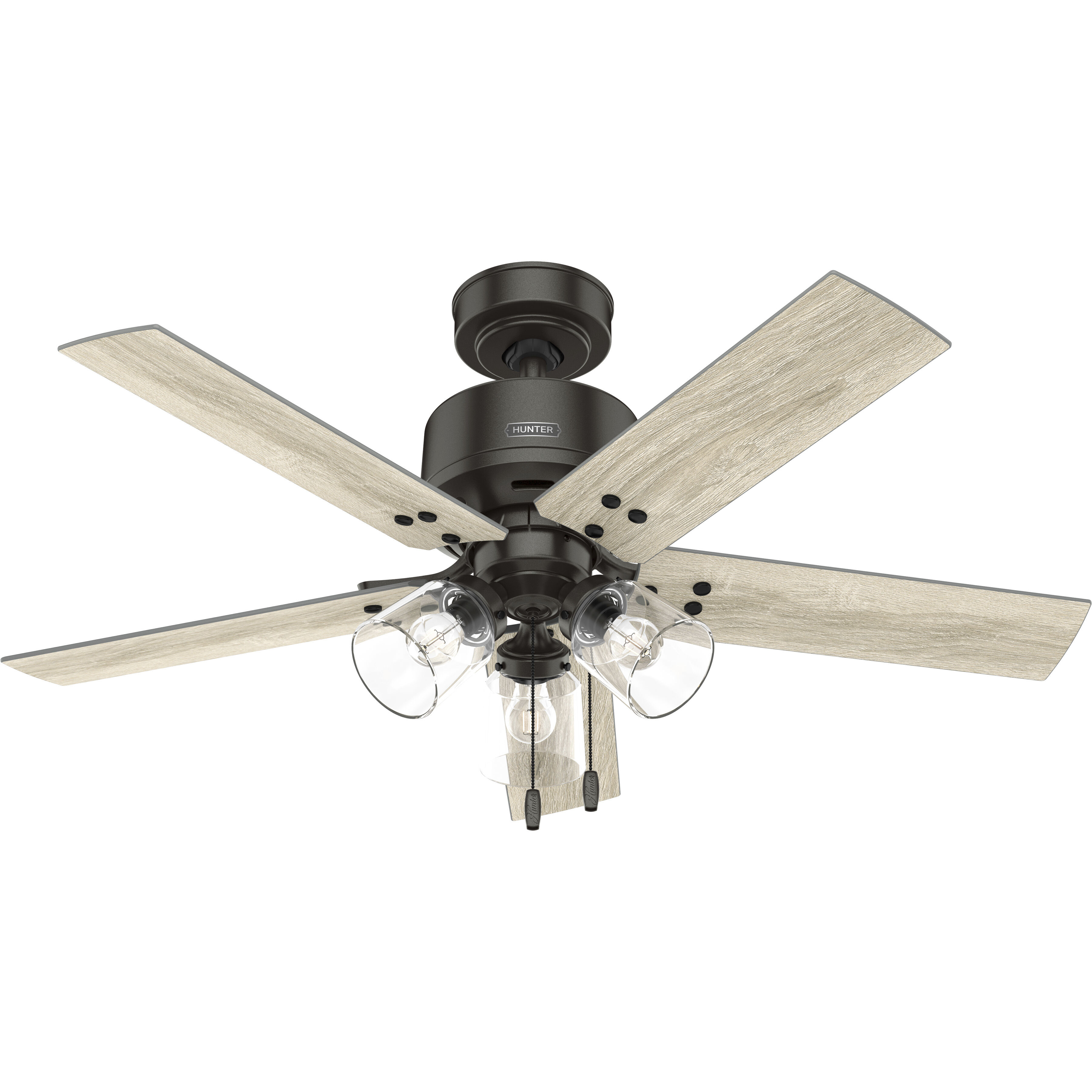 Sencillo 44 inch Noble Bronze with Light Grey Oak Blades Ceiling Fan