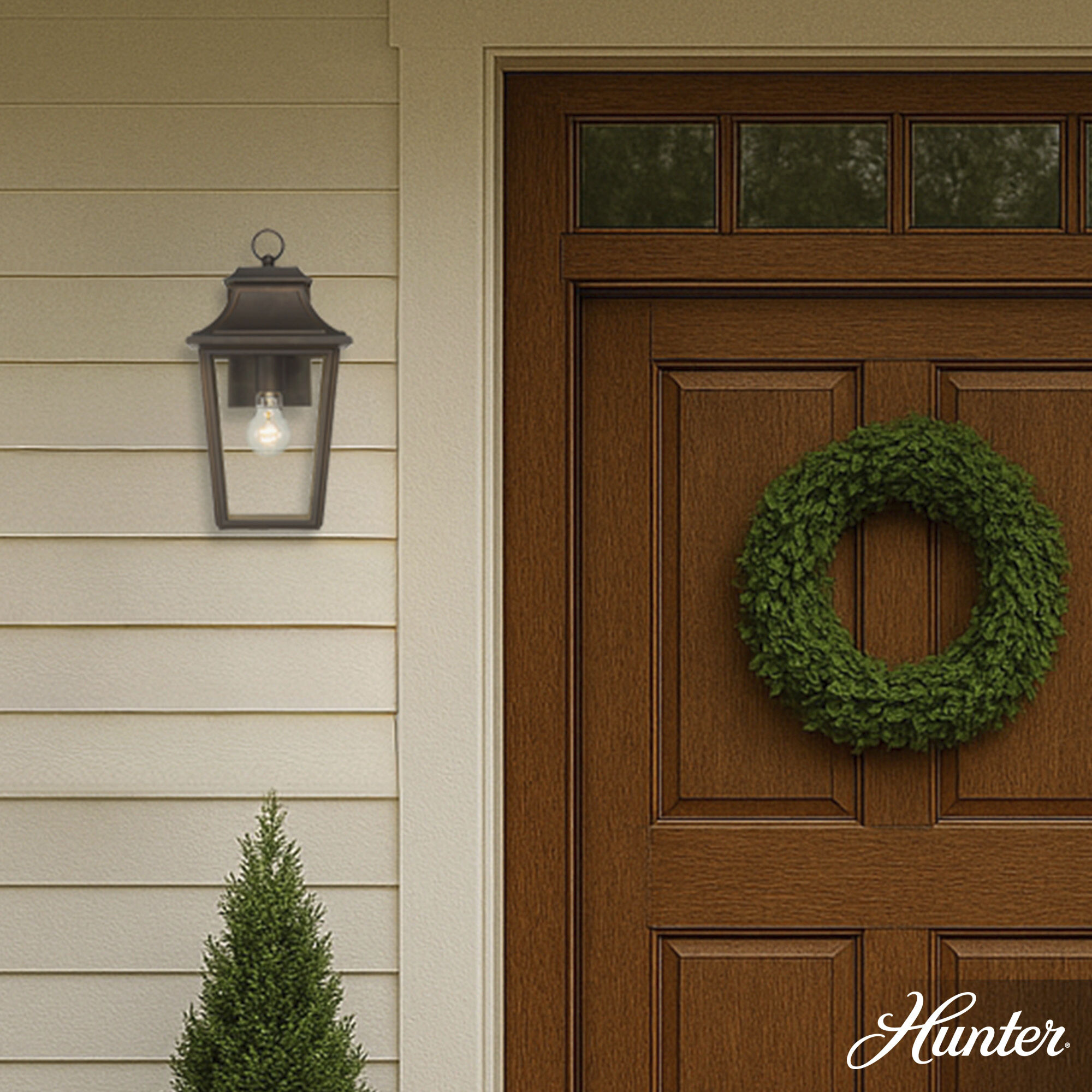 Spring Cove 1 Light 15 inch Matte Bronze Outdoor Wall Lantern, Medium