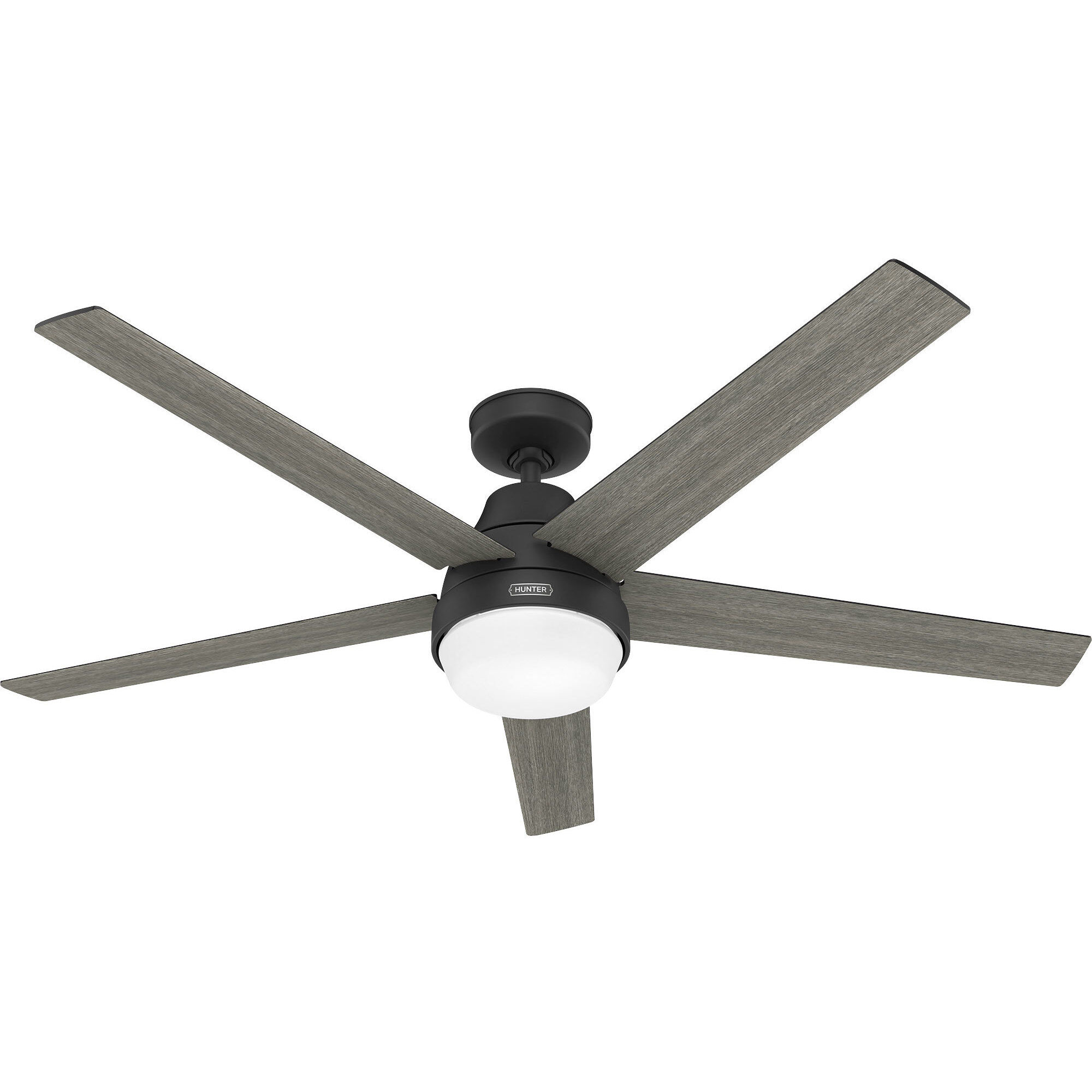 Aerodyne 60 inch Matte Black with Matte Black/Dark Gray Oak Blades Ceiling Fan