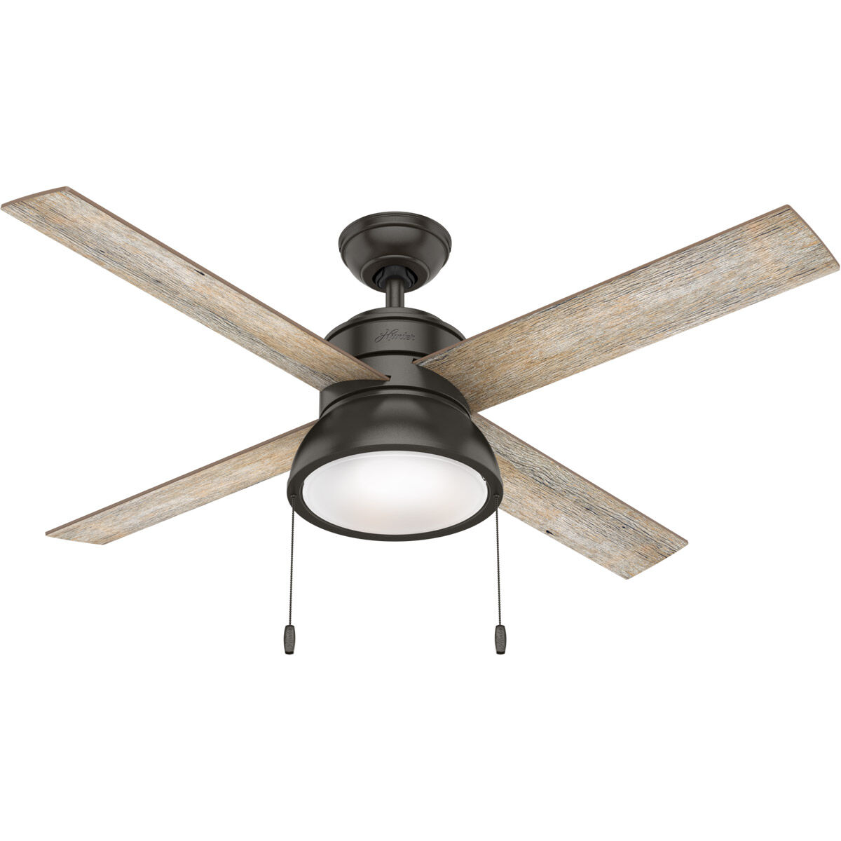 Loki 52 inch Noble Bronze with Barnwood/Drifted Oak Blades Ceiling Fan