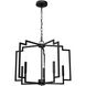 Zoanne 5 Light 24 inch Matte Black Chandelier Ceiling Light, Medium