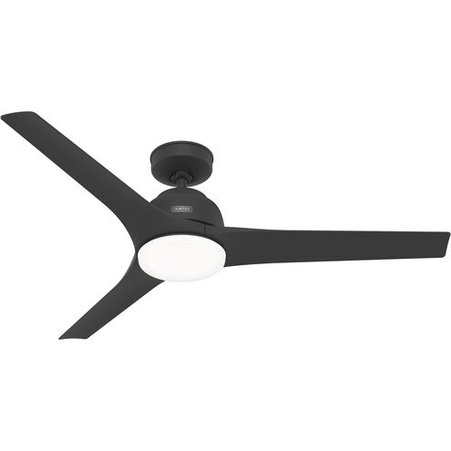 Gallegos 52 inch Matte Black Outdoor Ceiling Fan