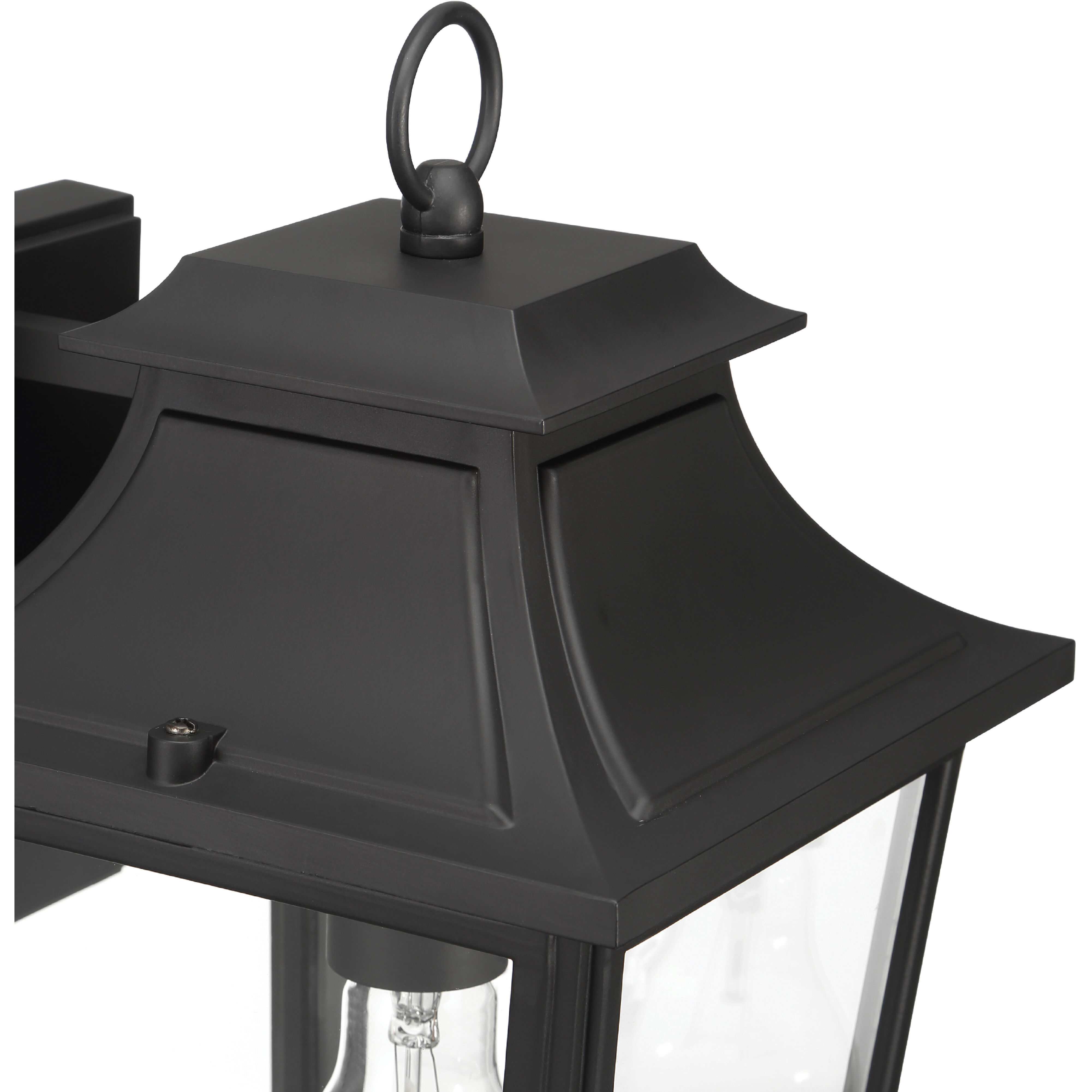 Spring Cove 1 Light 15 inch Matte Black Outdoor Wall Lantern, Medium