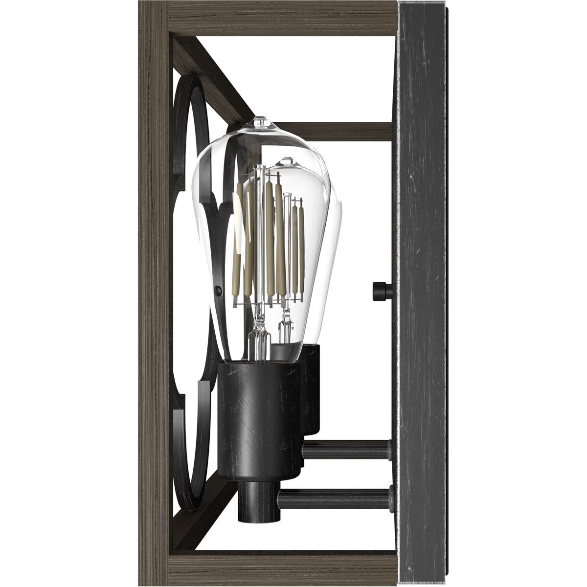 Gablecrest 2 Light 17 inch French Oak and Rustic Iron Vanity Light Wall Light