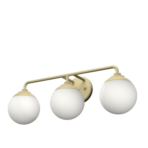 Hepburn 3 Light 25 inch Painted Modern Brass Vanity Light Wall Light