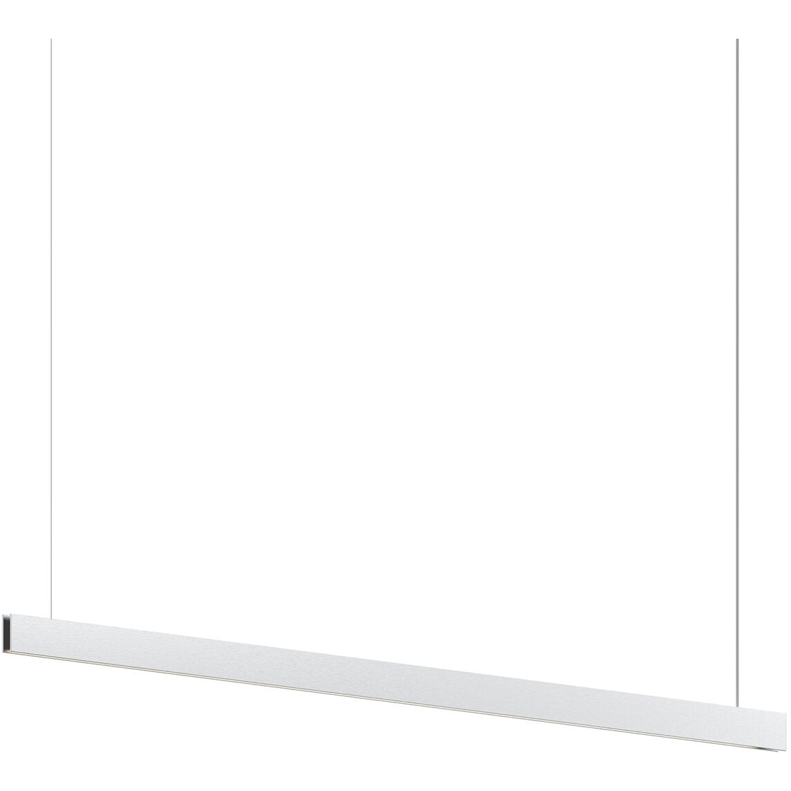 Lithe 1 Light 72 inch Natural Anodized Pendant Ceiling Light in Gloss White