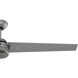 Cassius 60 inch Matte Silver with Matte Silver/Black Willow Blades Outdoor Ceiling Fan