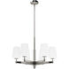 Nolita 6 Light Brushed Nickel Chandelier Ceiling Light
