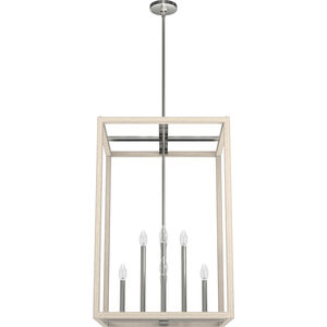 Squire Manor 4 Light 22 inch Brushed Nickel Pendant Ceiling Light