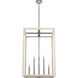 Squire Manor 4 Light 22 inch Brushed Nickel Pendant Ceiling Light