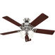 Studio Series 52 inch Brushed Nickel with Cherry/Maple Blades Ceiling Fan