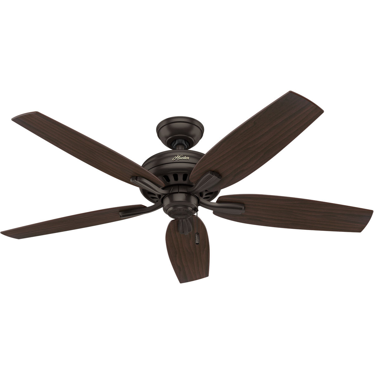 Newsome 52 inch Premier Bronze with Roasted Walnut/Yellow Walnut Blades Ceiling Fan