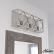 Gablecrest 3 Light 25 inch Distressed White and Painted Concrete Vanity Light Wall Light