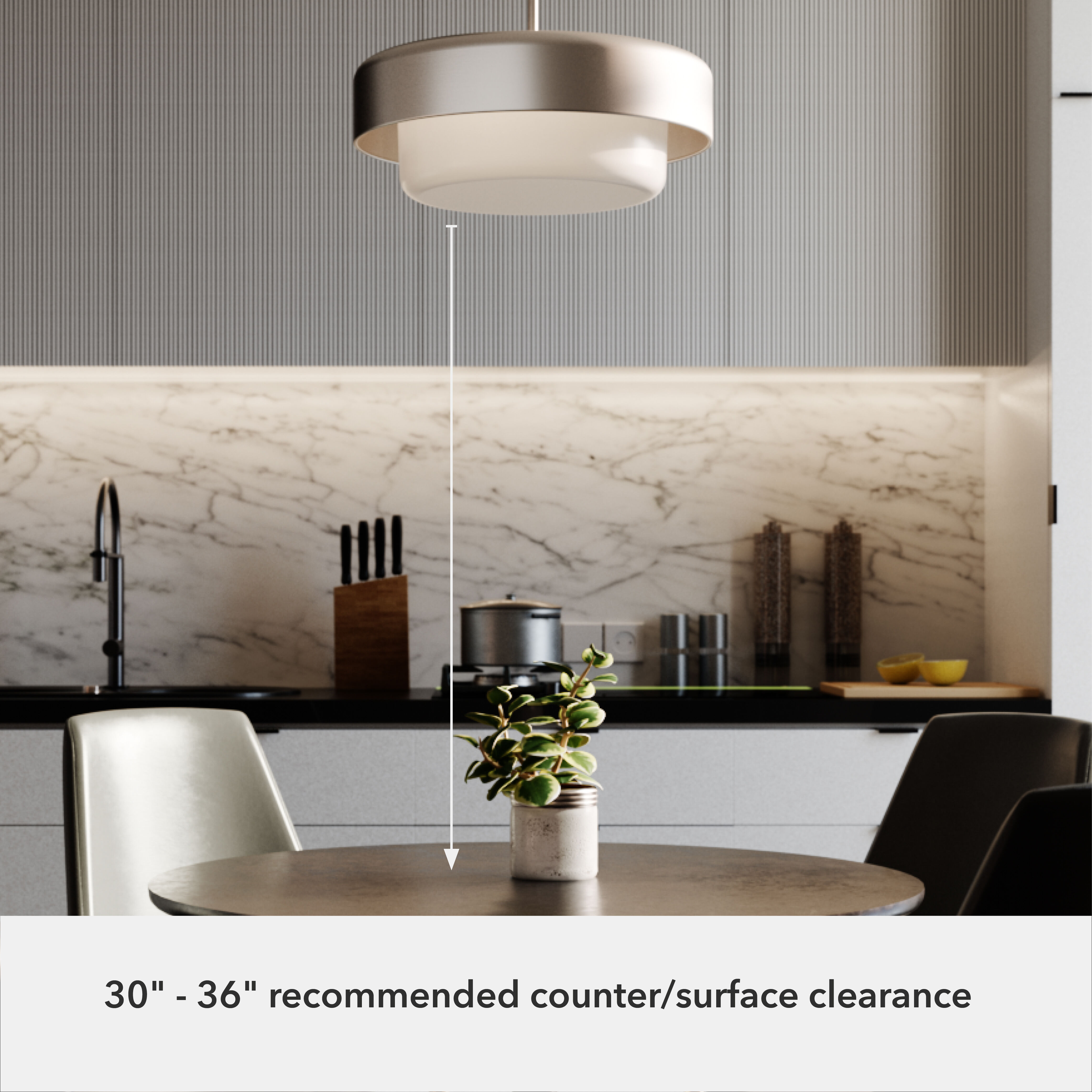 Station 3 Light 18 inch Brushed Nickel Pendant Ceiling Light, Large